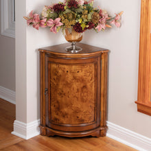 Load image into Gallery viewer, Butler Specialty Company Durham Olive Ash Burl Corner Cabinet