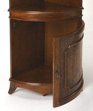 Load image into Gallery viewer, Butler Specialty Company Dowling Olive Ash Burl Corner Cabinet