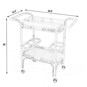 Butler Specialty Company Selena Bar Cart-Grey