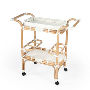 Butler Specialty Company Selena Bar Cart- Glossy White