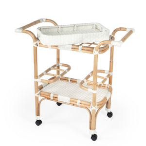 Butler Specialty Company Selena Bar Cart- Glossy White