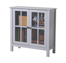 Load image into Gallery viewer, OS Home and Office Gray Glass Door Accent Cabinet