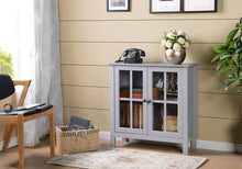 Load image into Gallery viewer, OS Home and Office Gray Glass Door Accent Cabinet