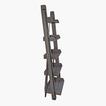 Load image into Gallery viewer, OS Home and Office Furniture Industrial Open Ladder Bookcase in Washed Driftwood Finish