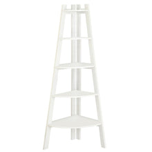 Load image into Gallery viewer, Benzara White Ladder Bookshelf