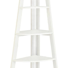 Load image into Gallery viewer, Benzara White Ladder Bookshelf