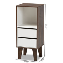 Load image into Gallery viewer, Baxton Studio Senja Modern And Contemporary Wood 2-Drawer Bookcase