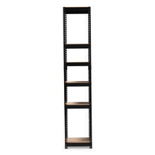 Load image into Gallery viewer, Modern And Contemporary Black Metal 5-Shelf Closet Organizer