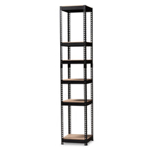 Load image into Gallery viewer, Modern And Contemporary Black Metal 5-Shelf Closet Organizer