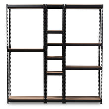 Load image into Gallery viewer, Modern And Contemporary Black Metal 10-Shelf Closet Storage Organizer