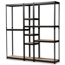 Load image into Gallery viewer, Modern And Contemporary Black Metal 10-Shelf Closet Storage Organizer