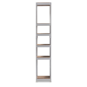 Modern And Contemporary White Metal 5-Shelf Closet Organizer