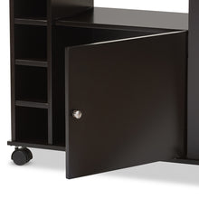 Load image into Gallery viewer, Baxton Studio Ontario Modern And Contemporary Dark Brown Wood Dry Bar And Wine Cabinet