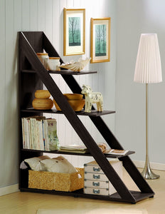 Psinta Dark Brown Modern Shelving Unit